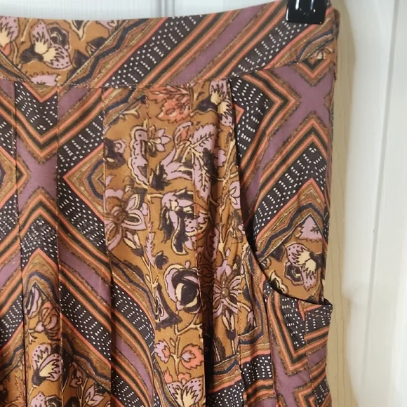 Free People Asymmetrical Skirt in Earthy Tones - Picture 4 of 6